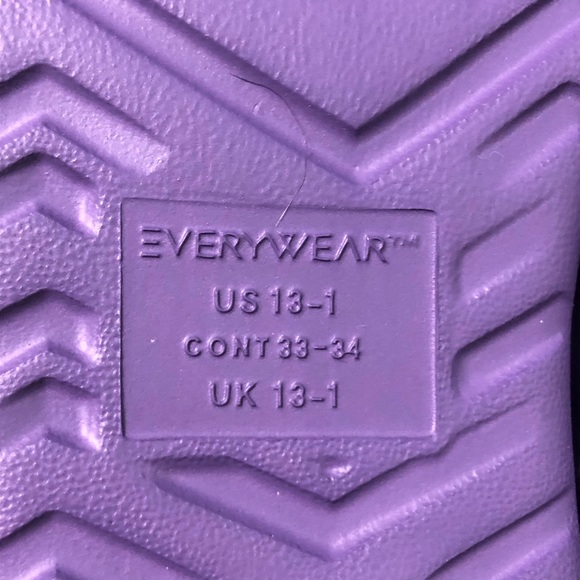 NWT Little Girls 13/1 Purple Totes Sol Bounce Clogs Shoes - Picture 7 of 9